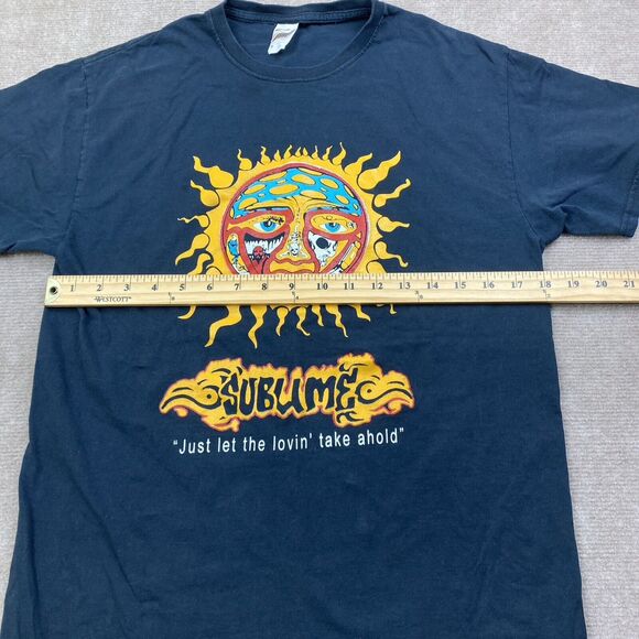 Sublime Just Let the Lovin Take Ahold Black T Shirt Mens Size Medium - Picture 6 of 9